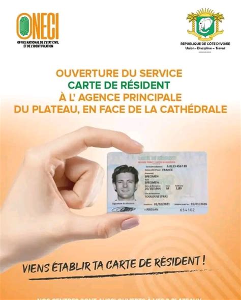 La carte de résident (carte de séjour) fait son retour en Côte d'Ivoire.
